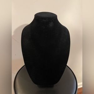 Black velvet necklace stand